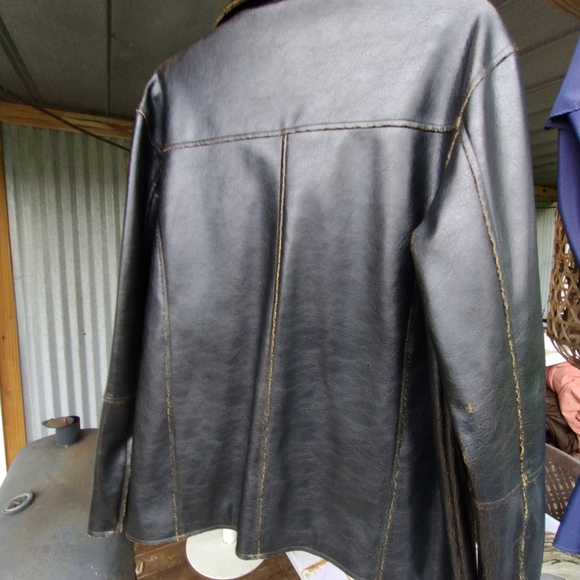 Rock And Chrome Black Faux Leather Jacket - Picture 7 of 8